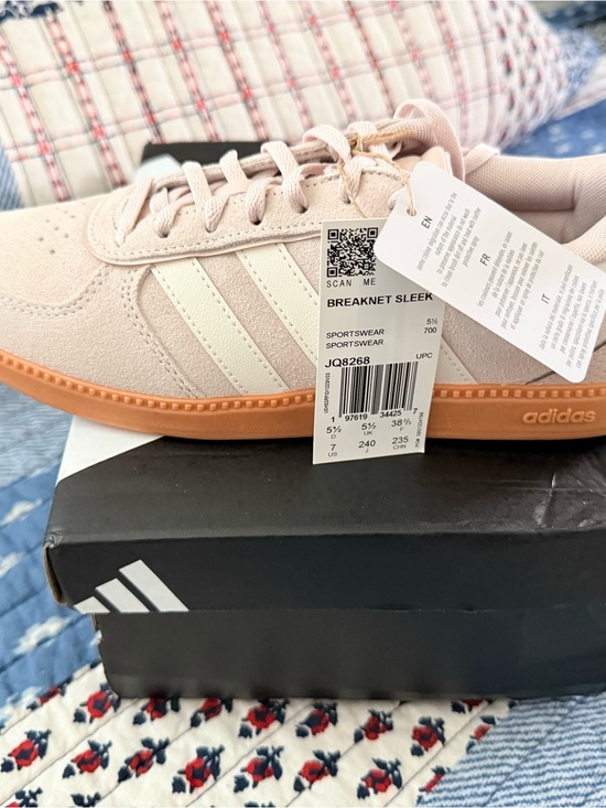adidas Shoes - adidas Breaknet Sleek Blush Pink and Gum Low-Top Sneakers